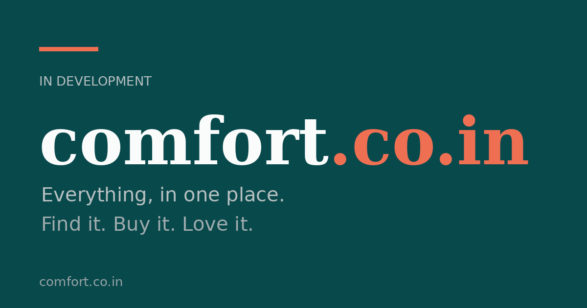 Link preview image for comfort.co.in